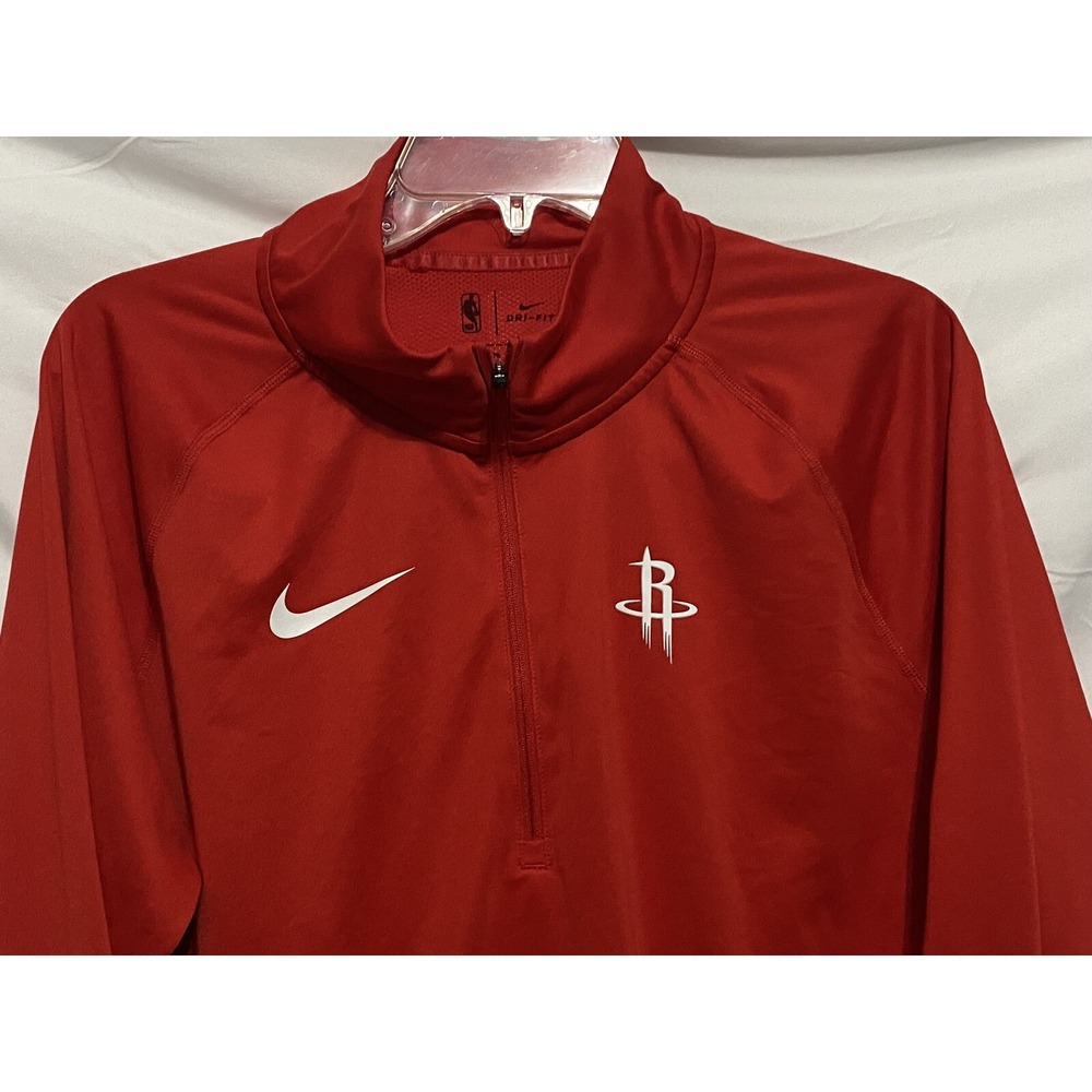 Houston Rockets Nike Womens Slim Fit Dri Fit 1/2 Zip Pullover Jacket XL - Picture 2 of 13